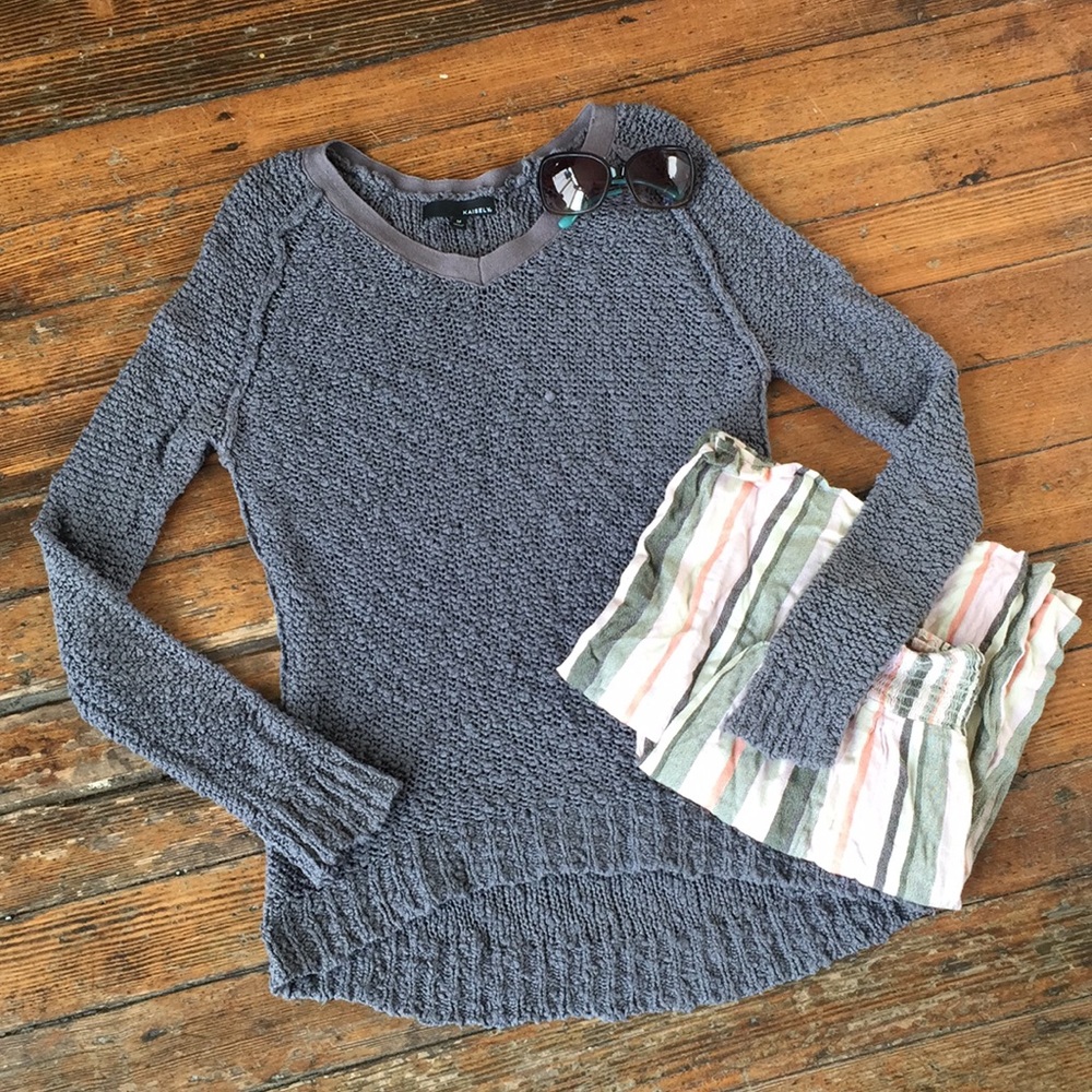 || KAISELY || popcorn Woven v neck beach sweater
